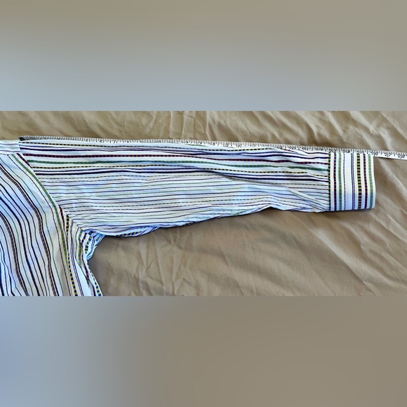 Robert Graham Striped  Mini‎ Cooper Sport Shirt Flip Cuff Striped Size M - Picture 7 of 10